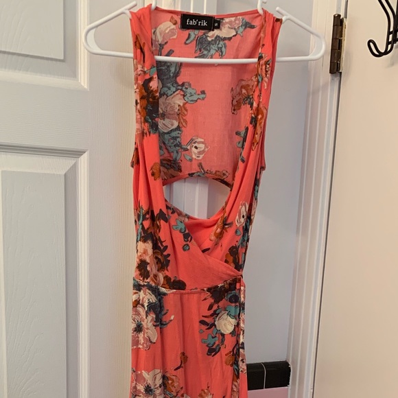 Floral open back wrap dress - Picture 5 of 7